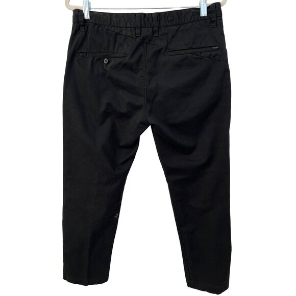 Volcom Corpo Frickin Modern Pants Mens 33 Straight Leg Black Cotton Blend Active - Picture 2 of 10